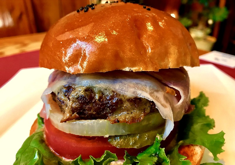 米沢牛100% 飛行船名物 米沢牛ハンバーガー